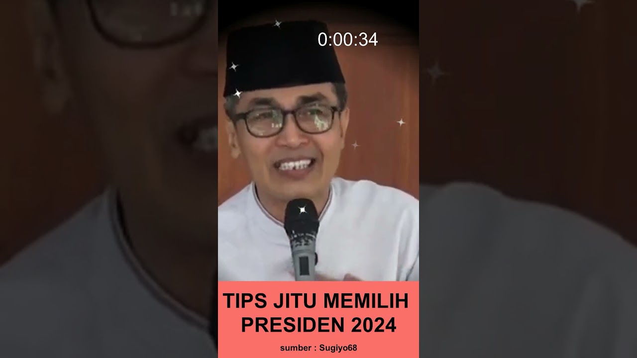 Tips memilih presiden #shorts