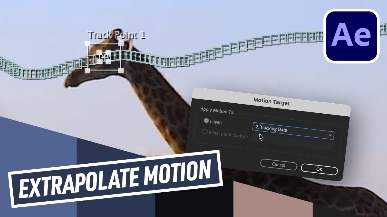 After Effects: отслеживание объектов за пределами кадра
