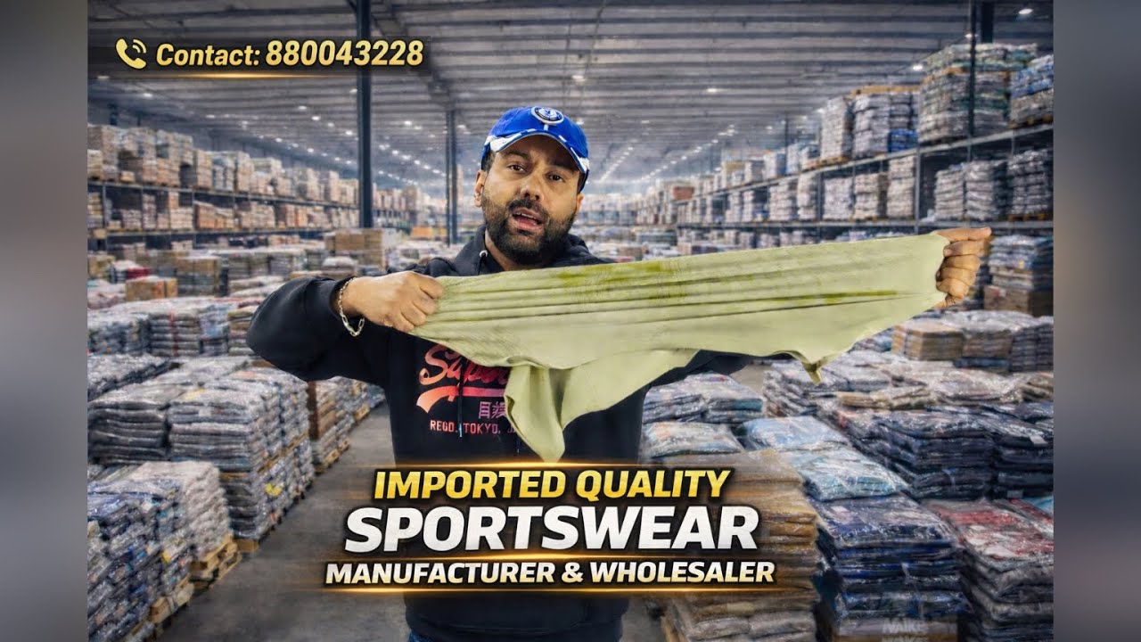 🇮🇳 Direct Factory Se Buy Karein Imported Sportswear T-Shirts, Trackpants, Shorts @ Affordable Prices