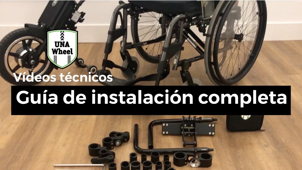 Guía de instalación completa de UNAwheel Maxi - handbike TODOTERRENO para cualquier silla de ruedas
