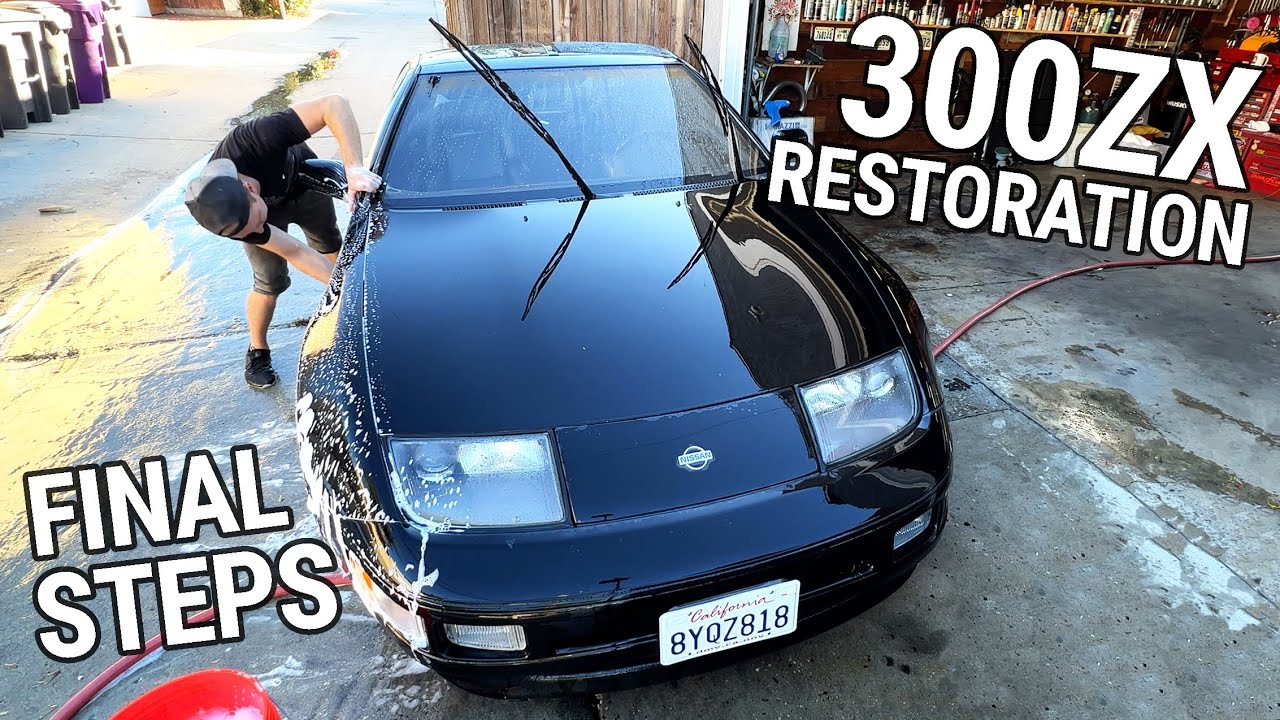 Final Steps of My 300ZX Restoration: Steering Wheel Leather Repair & Exterior Plastic Trim Restore