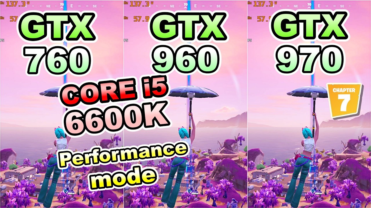 GTX 760 960 970×core i5 6600K/fortnite chapter7 season1/performance/FPS/フォートナイト/2026