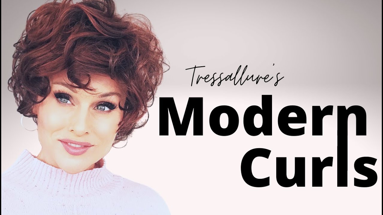 Tressallure MODERN CURLS Wig Review | 10/130R | Modern or Vintage CURLS?  What do you think??
