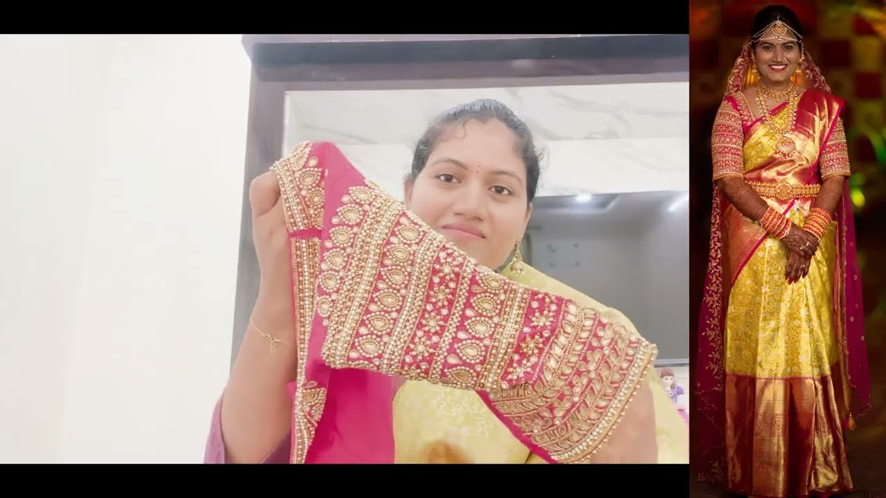  పెళ్లి Sarees & Maggam Blouses 💕💕#Sarees#maggam work blouse||hanvika & Sravanthi Reddy vlogs