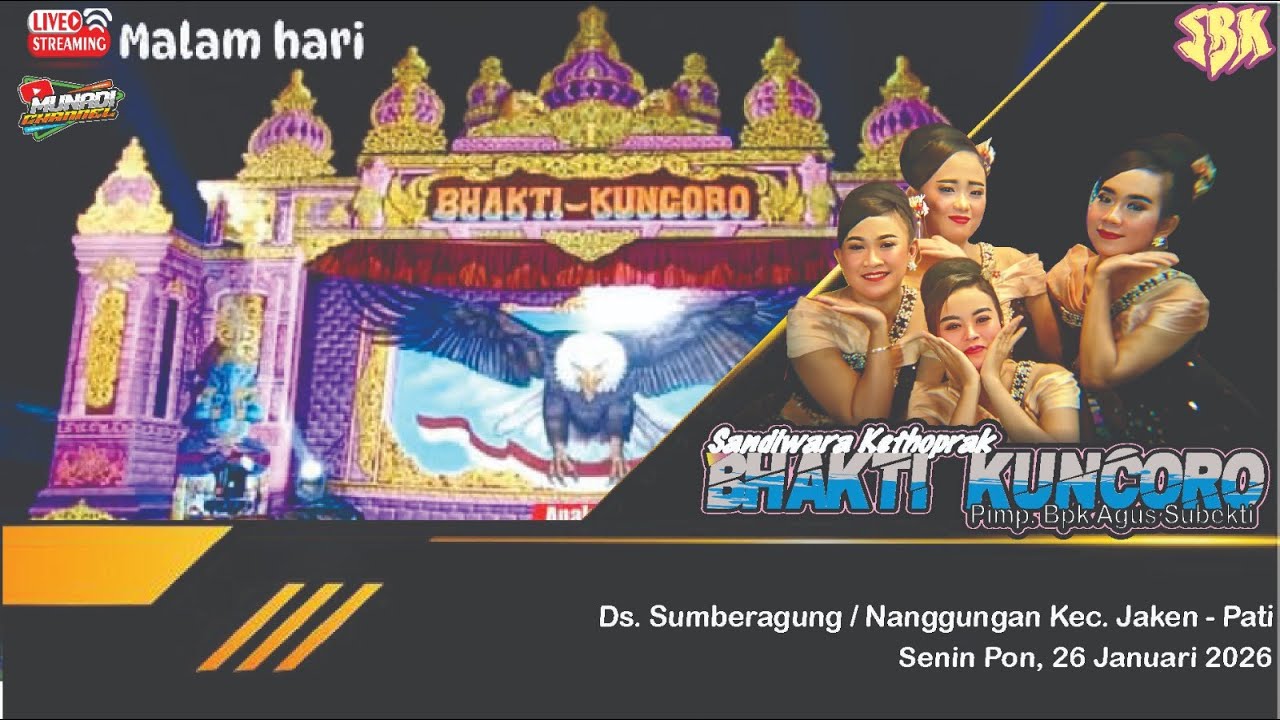 ✅ LIVE  STREAMING KETOPRAK BHAKTI KUNCORO  DS SUMBERAGUNG DK NANGGUNGAN JAKEN PESUGIHAN NYI BLORONG