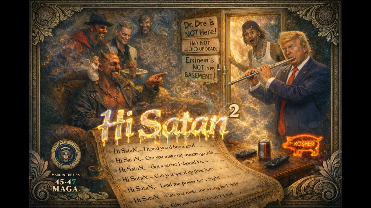 Hi Satan - Two - 2026  - Wizzle Fizzle/Facts - Presidential Fluting - Made in the USA #MAGA 45-47