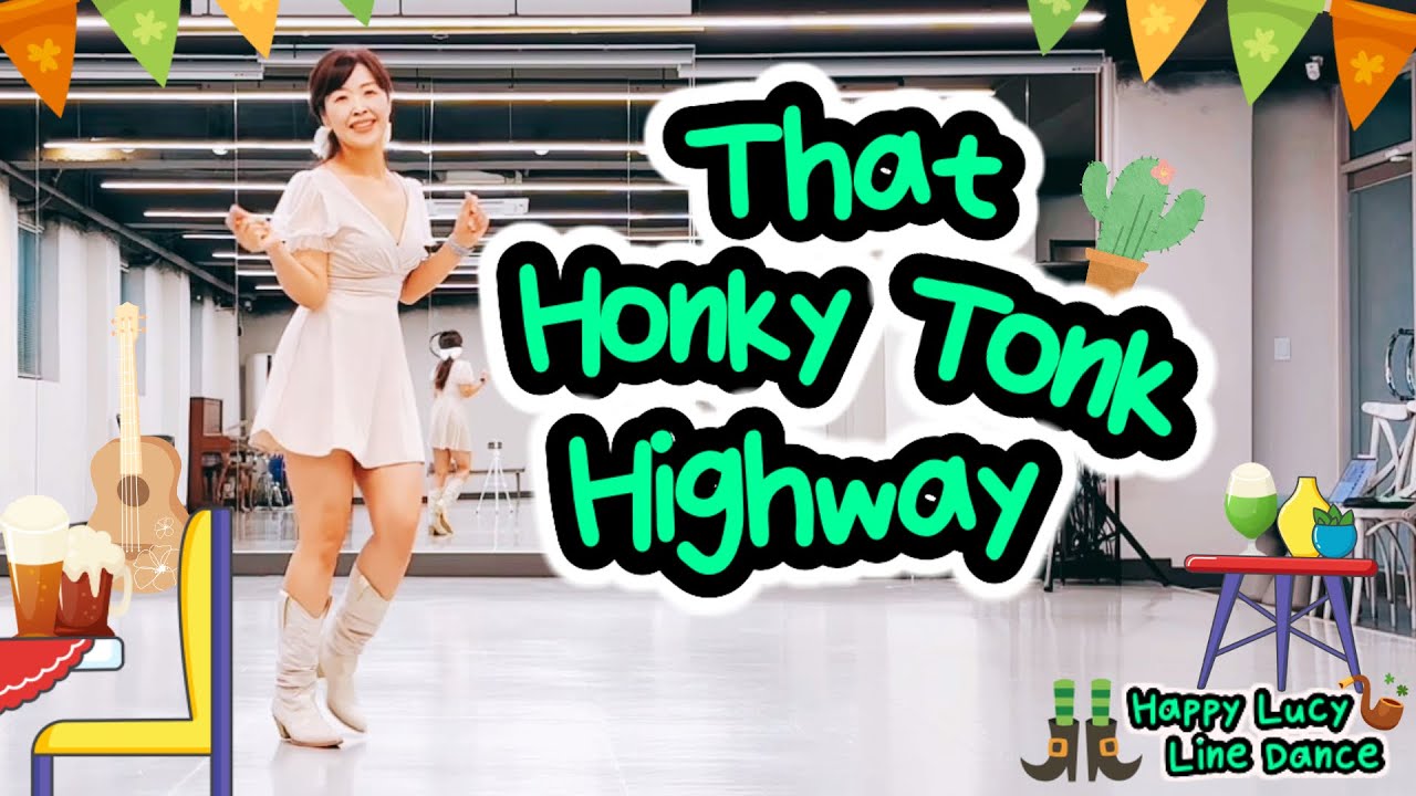 댓 홍키 통크 하이웨이🍀That Honky Tonk Highway👗Line Dance🧚🏻&zwj;♀️Absolute Beginner👢demo