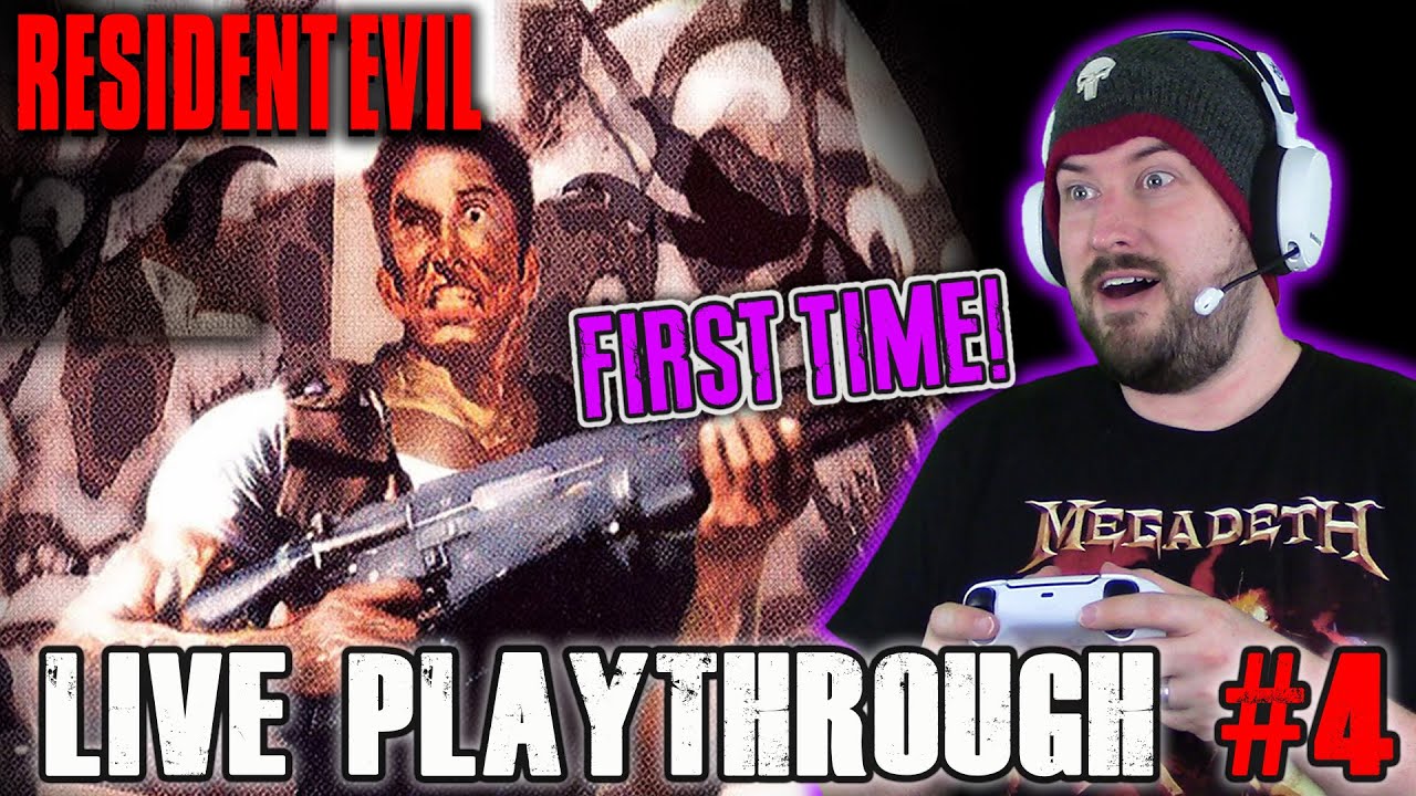 Resident Evil - LIVE Playthrough #4 | FIRST TIME PLAYING!