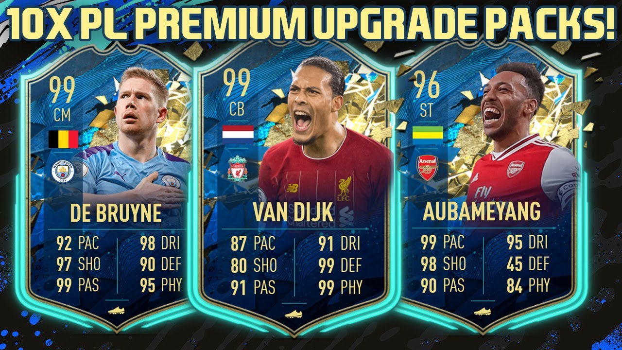 ARE THESE PACKS OP? 10X PREMIUM PL PLAYER UPGRADE PACKS! FIFA 20 ULTIMATE TEAM