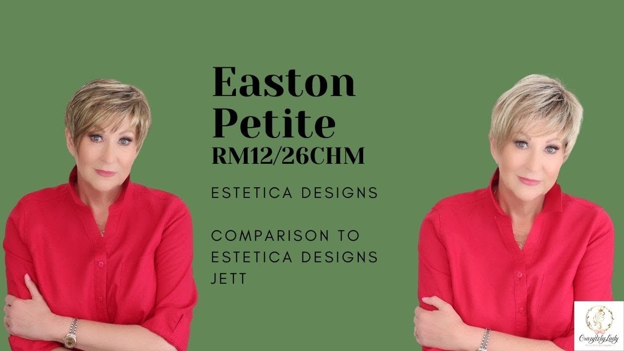 Estetica Designs EASTON wig review | R12/26CH | See this new Petite size and comparison to Jett!