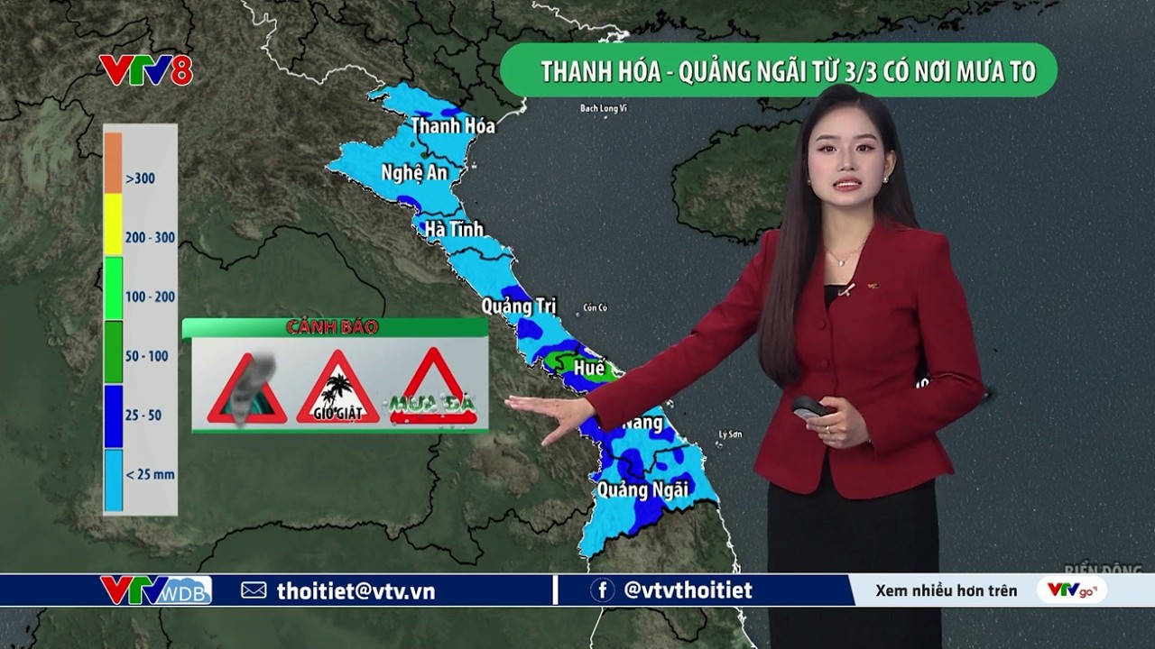 Dự báo thời tiết du lịch 7 ngày tới từ ngày 03 đến ngày 09/03/2026 | VTVWDB