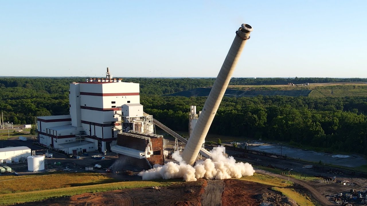 Birchwood Power Plant Chimney - Controlled Demolition, Inc.