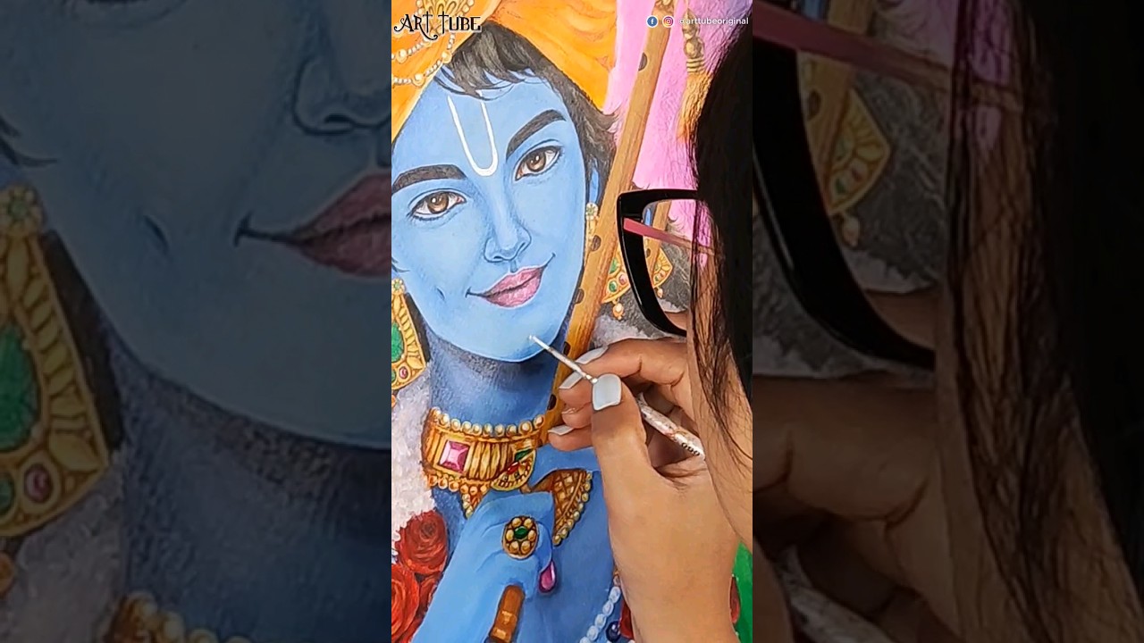 Lord Krishna Acrylic Painting 🙏🏻 ~ 