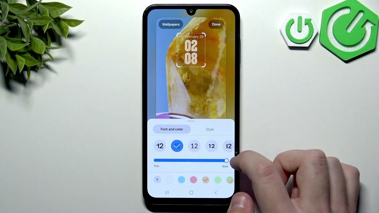 How to Change Lock Screen Clock Style on Samsung Galaxy M15 5G