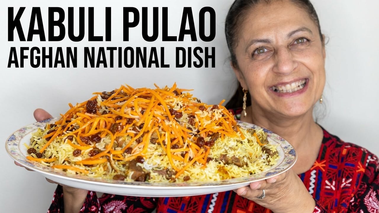 Kabuli Pulao -  Afghan National Dish - Kabuli palaw - Qabili Palaw