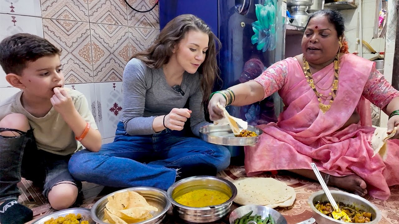 🇮🇳 Indian Lady Invites Me To Eat in Her Home | MAHARASHTRA DISHES!