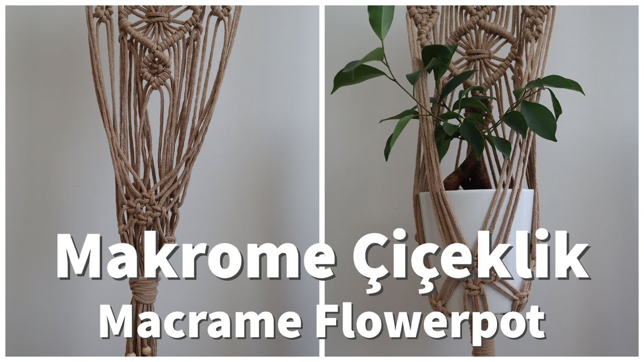 Makrome Çiçeklik | Macrame Flowerpot