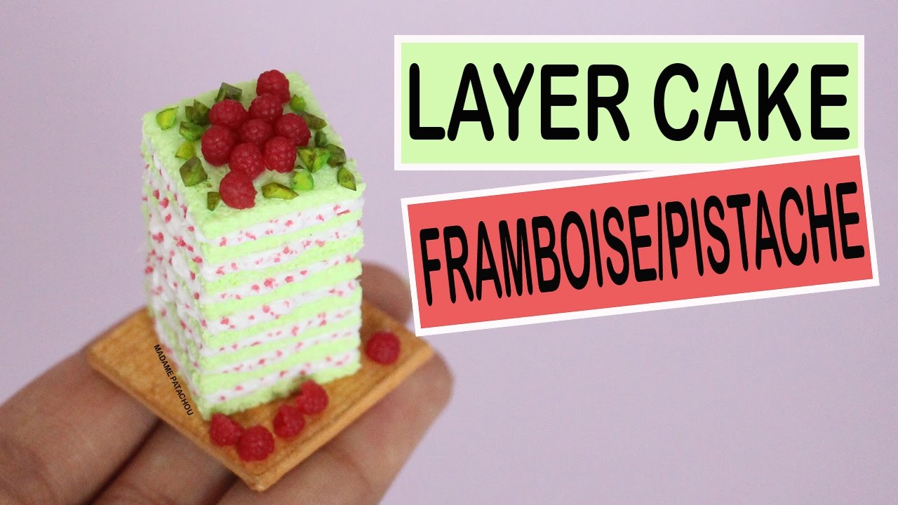 Layer Cake Pistache et Framboise⎪Fimo