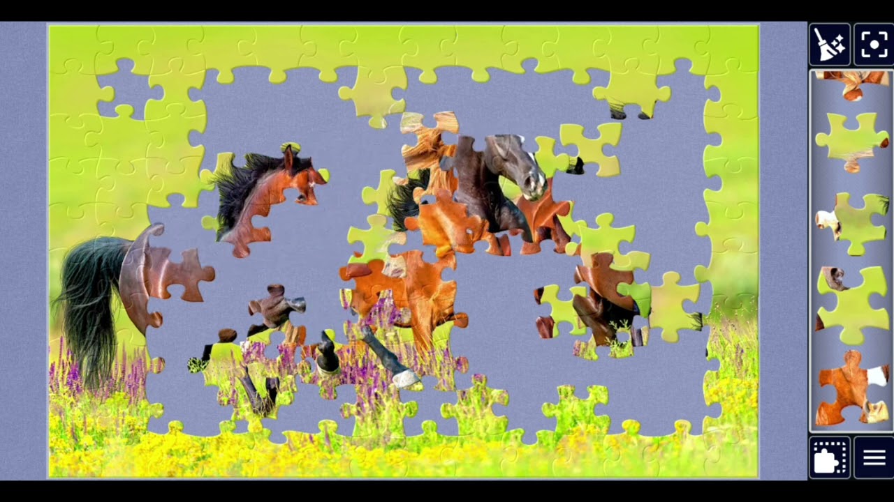 Jigsaw Puzzle Horse Designs🥰🎉🌿🐎jigsawpuzzle🧩🧩//#viralvideo #videos @jigsawpuzzle667 