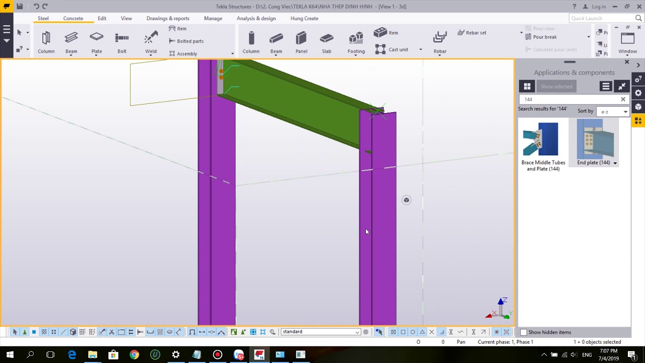 Tekla Cơ Bản 2017 Buổi 1