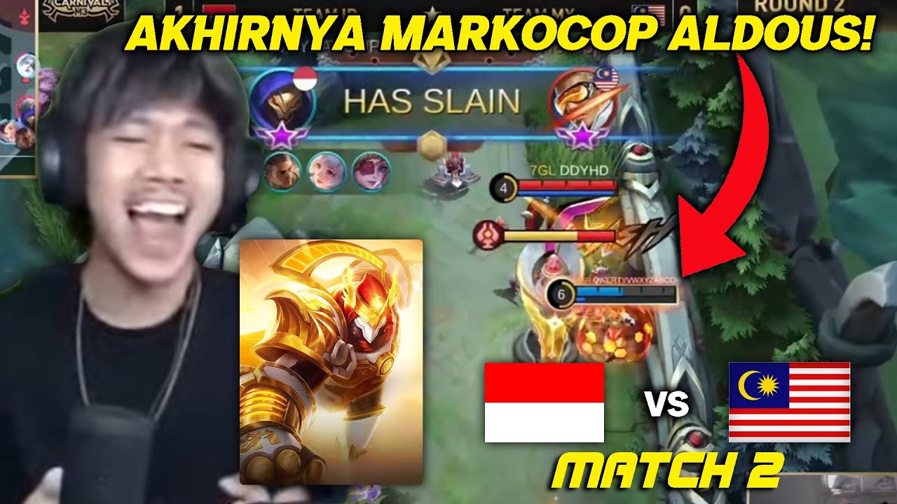 YANG KITA TUNGGU2, AKHIRNYA MARKOCOP PAKE ALDOUS!! - Indonesia VS Malaysia Match 2