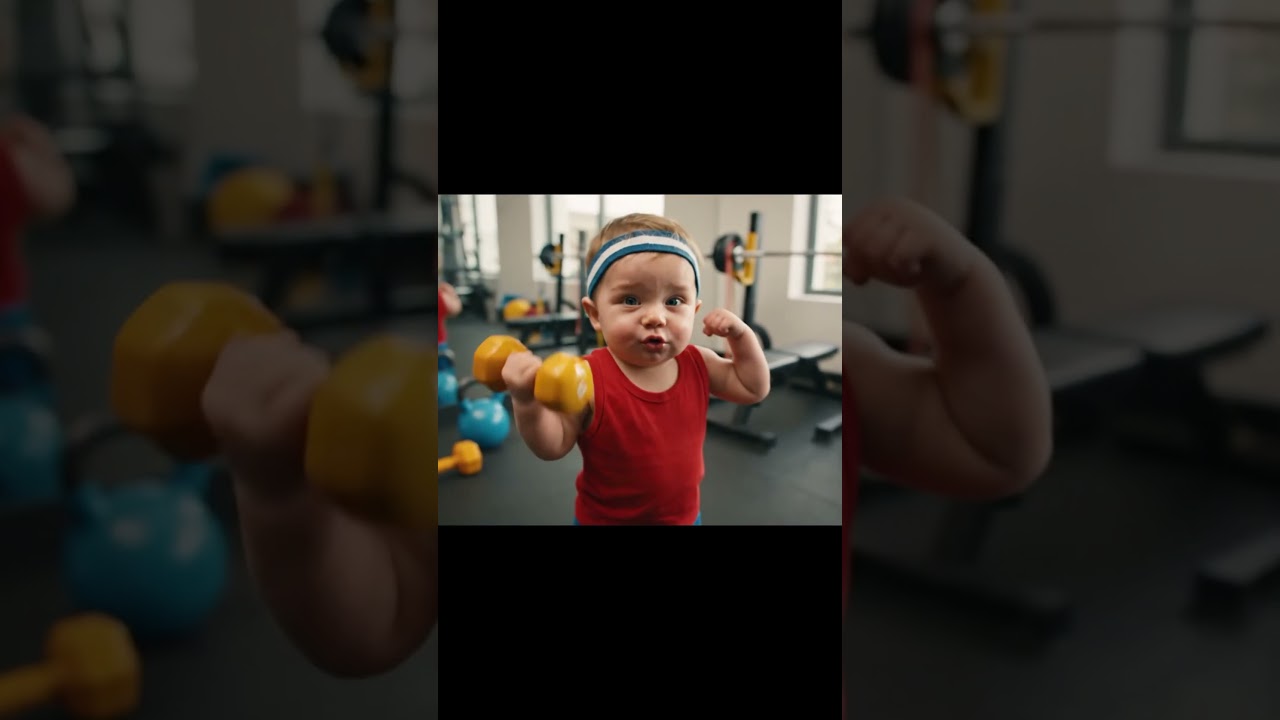 B&eacute;b&eacute; ia pr&eacute;pare son summer body #drole #humor #humour #ia #pourtoi #vlog #bebe #summer