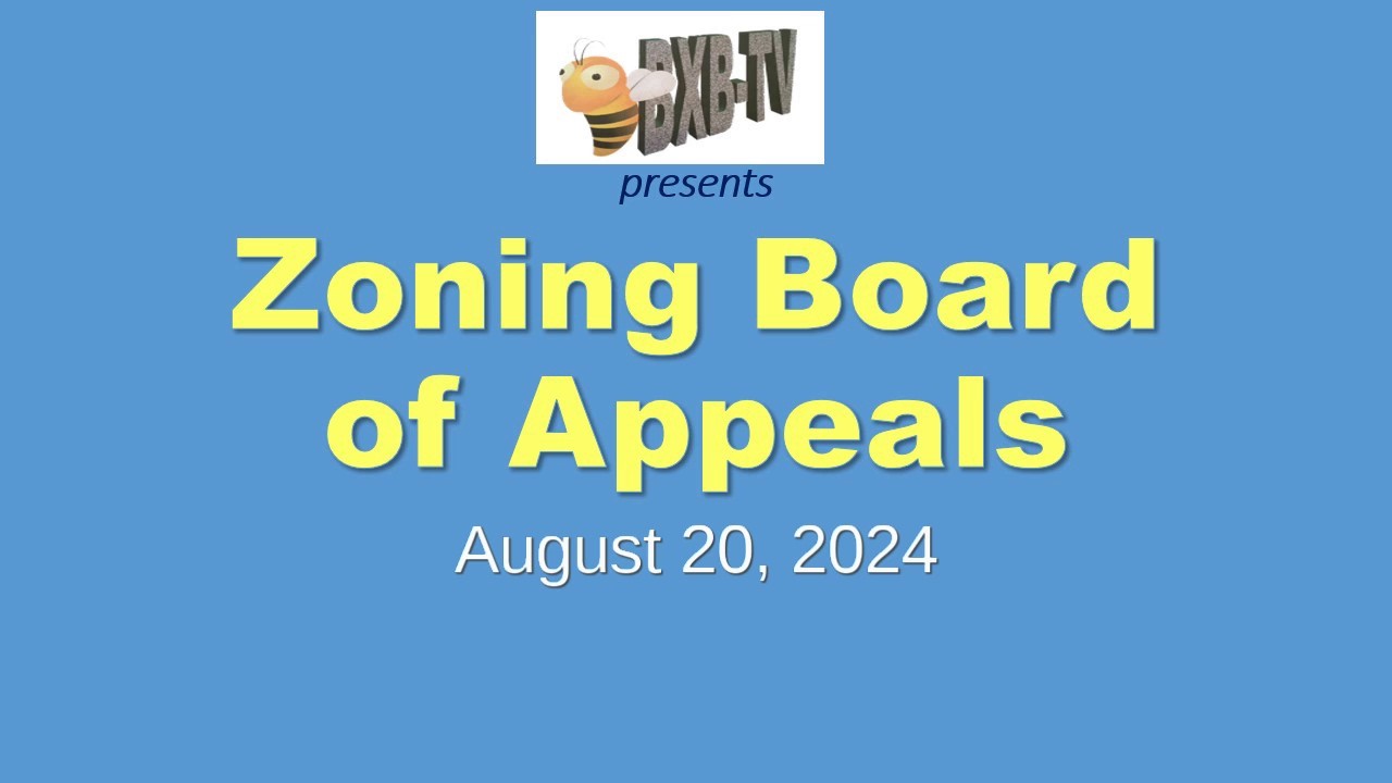 Zoning Board of Appeals - August 20, 2024