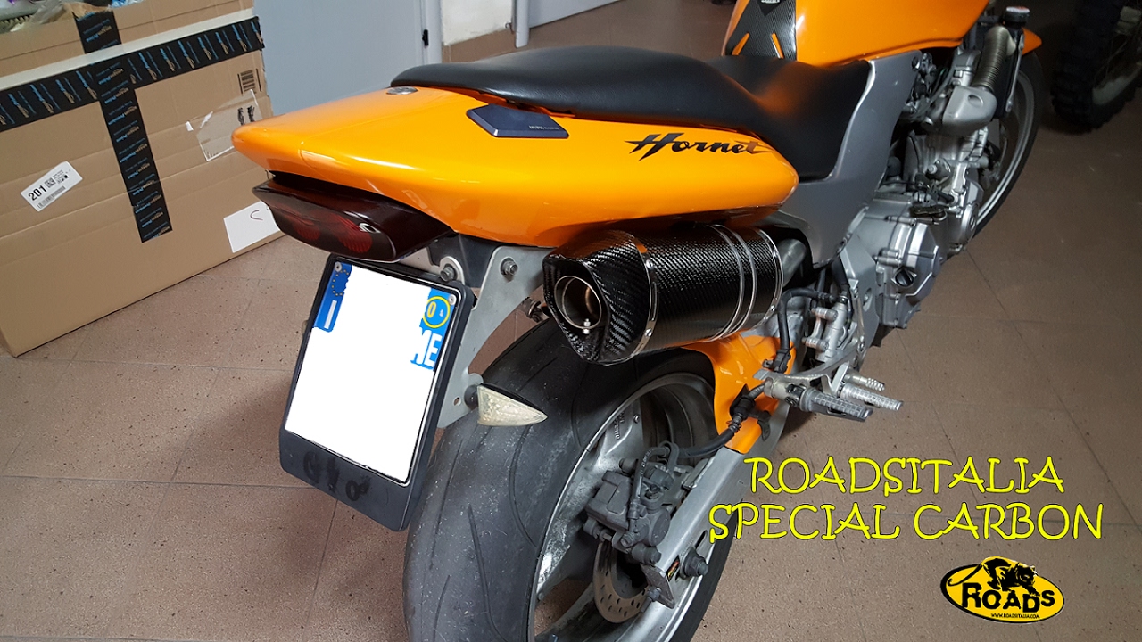 Roadsitalia Special Carbon | Honda Hornet 600 | Confronto original exhaust