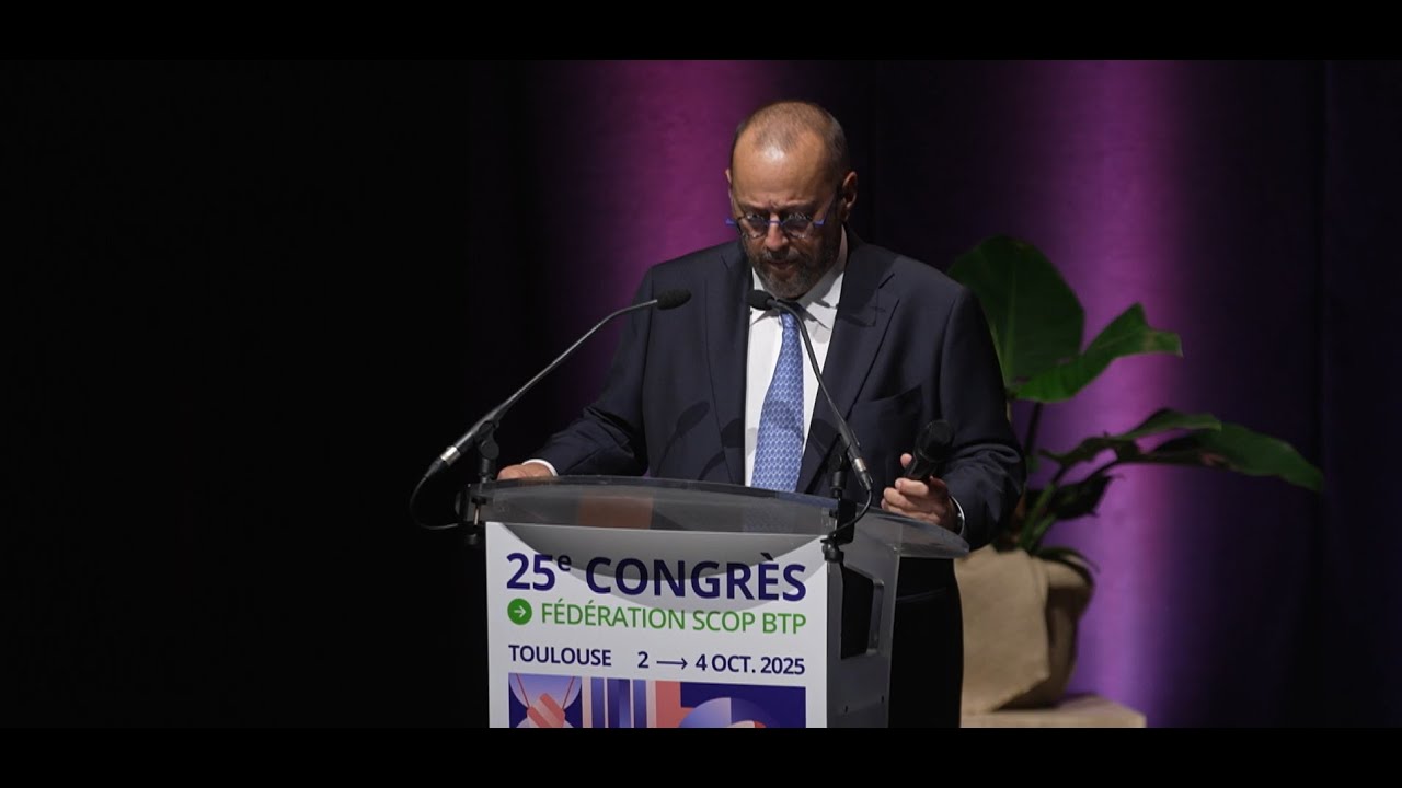 Congrès 2025 - Fédération SCOP BTP | Discours d'investiture d'Erik Dangremont