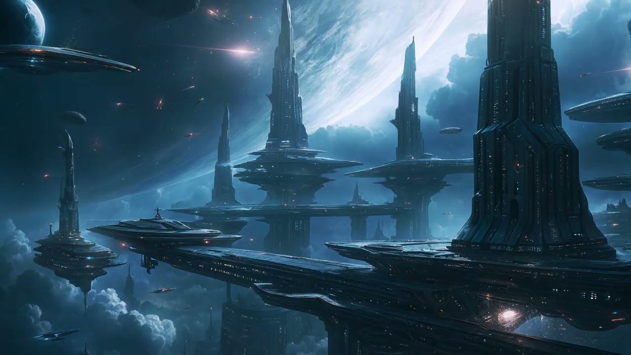 Space Colonia Goodyear 2406 year | Space Ambient SciFi Music for Work, Study & Gaming
