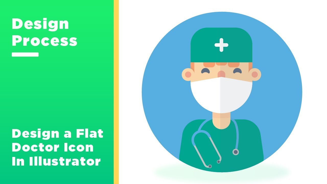 Design Process : Design a Flat Doctor Icon in Illustrator CC