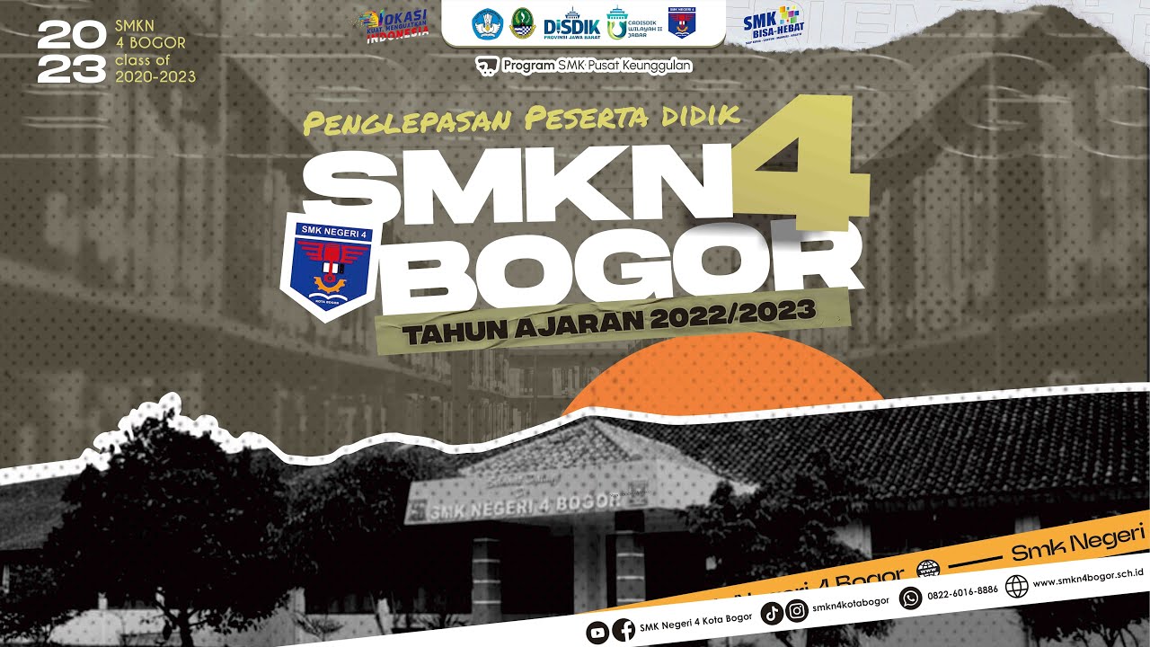 PENGLEPASAN PESERTA DIDIK SMK NEGERI 4 KOTA BOGOR ANGKATAN XII - GRAHA HJ SITI HINDUN