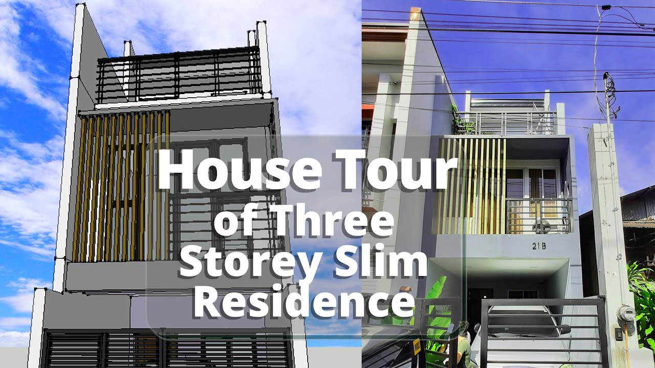 VLOG #26 HOUSE TOUR of Three Storey Slim House || Life on Site