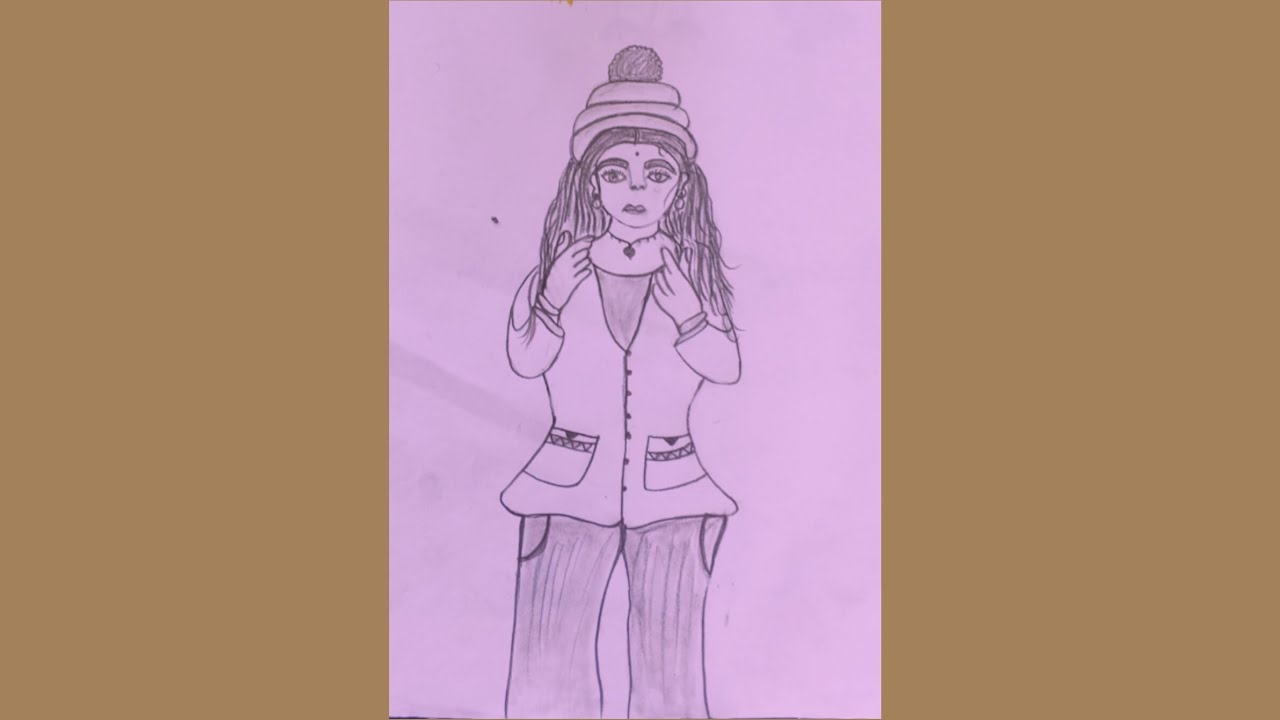 How to draw girl drawing easy girl drawing#youtube #easydrawing AnuArt&Craft