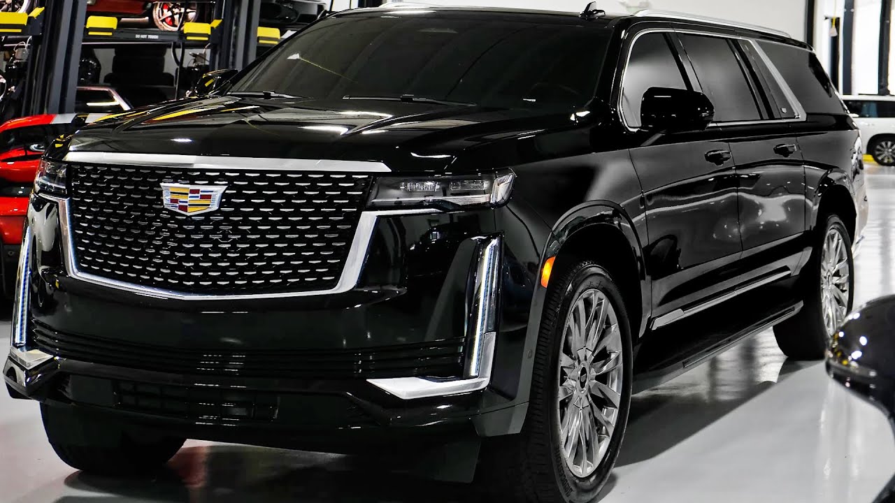Cadillac Escalade (2022) - звук, детали интерьера и экстерьера