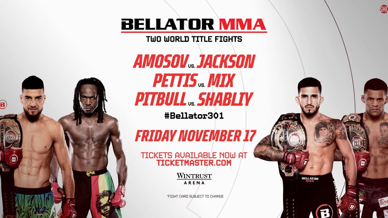 Bellator 301: 2 TITLE FIGHTS + LIGHTWEIGHT GRAND PRIX SEMIFINALS | November 17
