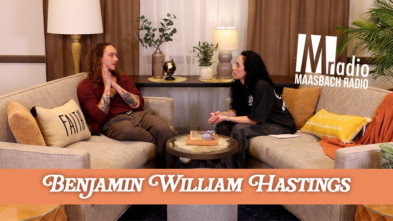 BENJAMIN WILLIAM HASTINGS in the Maasbach Radio livingroom.