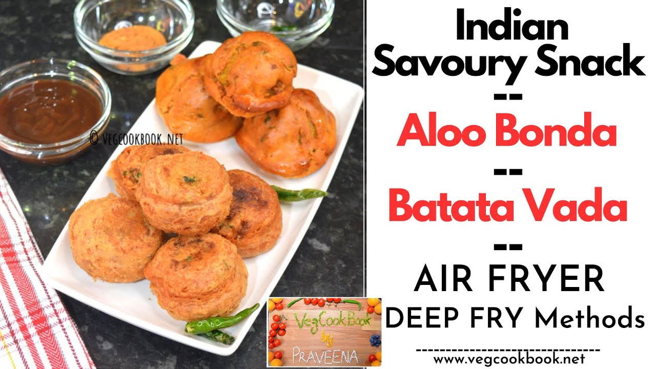Air Fryer Aloo Bonda / Batata Vada in Air Fryer / Air Fried Potato Vada / Potato Dumplings Indian