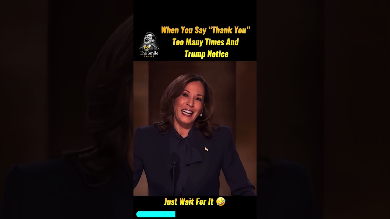When Kamala Says &ldquo;Thank You&rdquo; Too Many Times And Trump Notices 😂💀