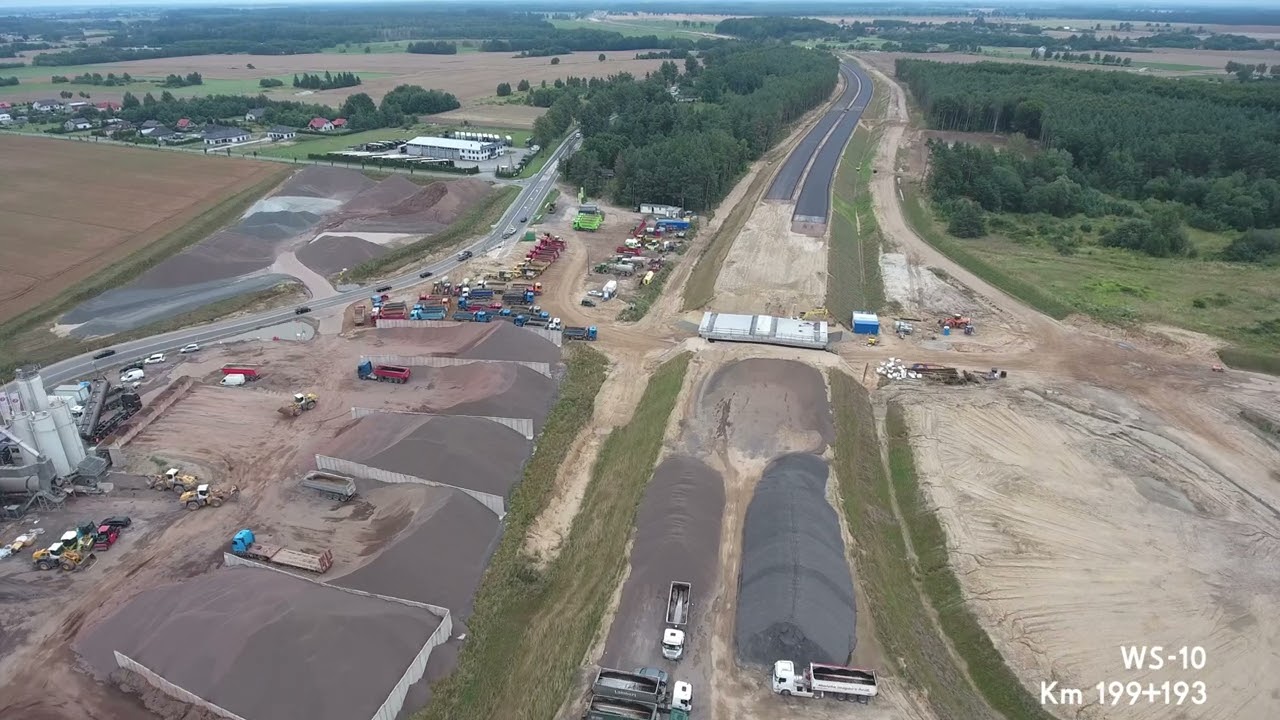 Budowa drogi ekspresowej S6 Sławno-Słupsk | Film z powietrza | 28.07.2024
