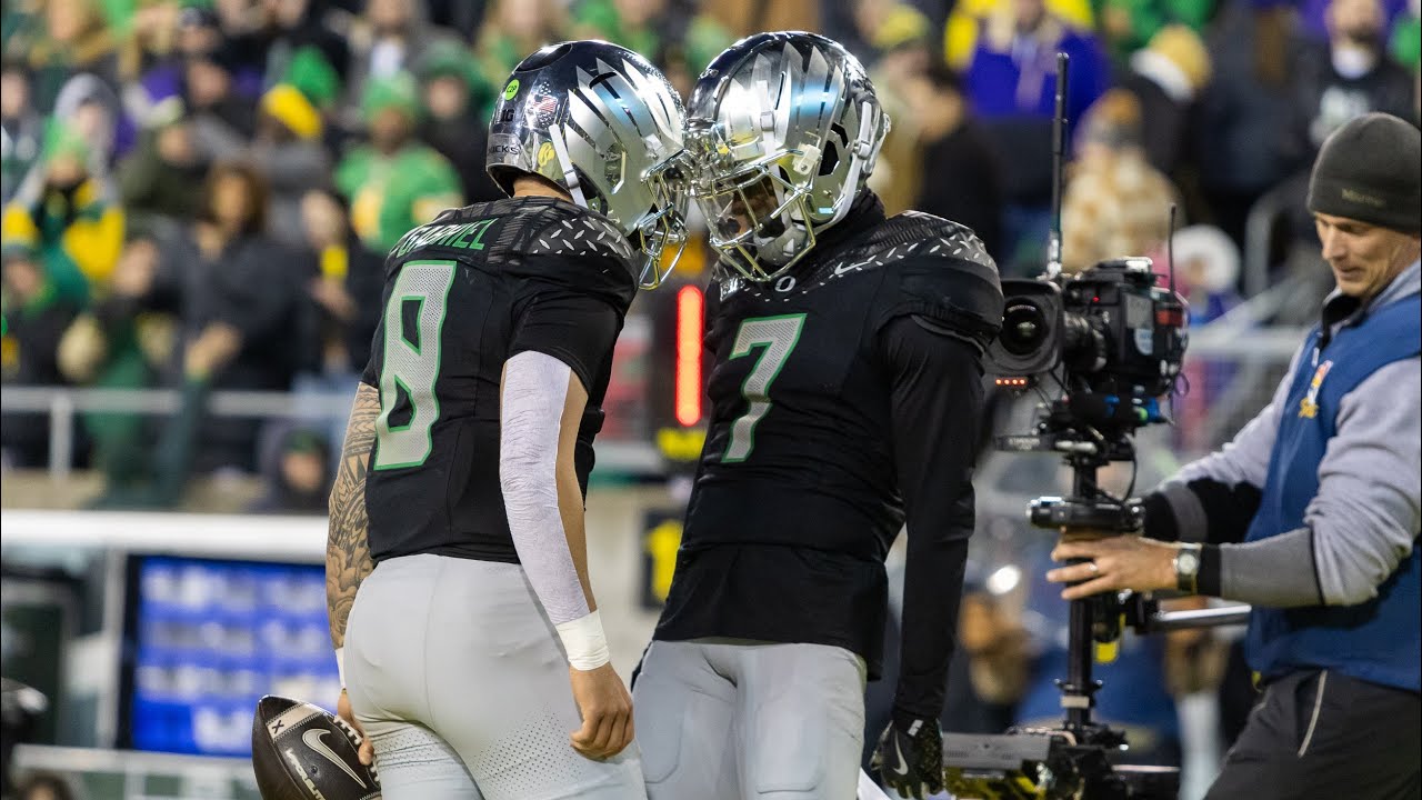 #1 Oregon Ducks Highlights Vs Washington-11/30/24