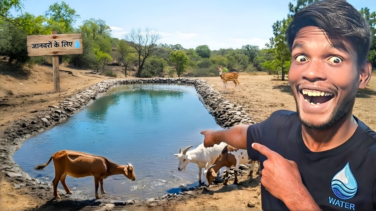 I Built a Mini Dam for Animals&hellip; जानवरों के लिए पानी नहीं था