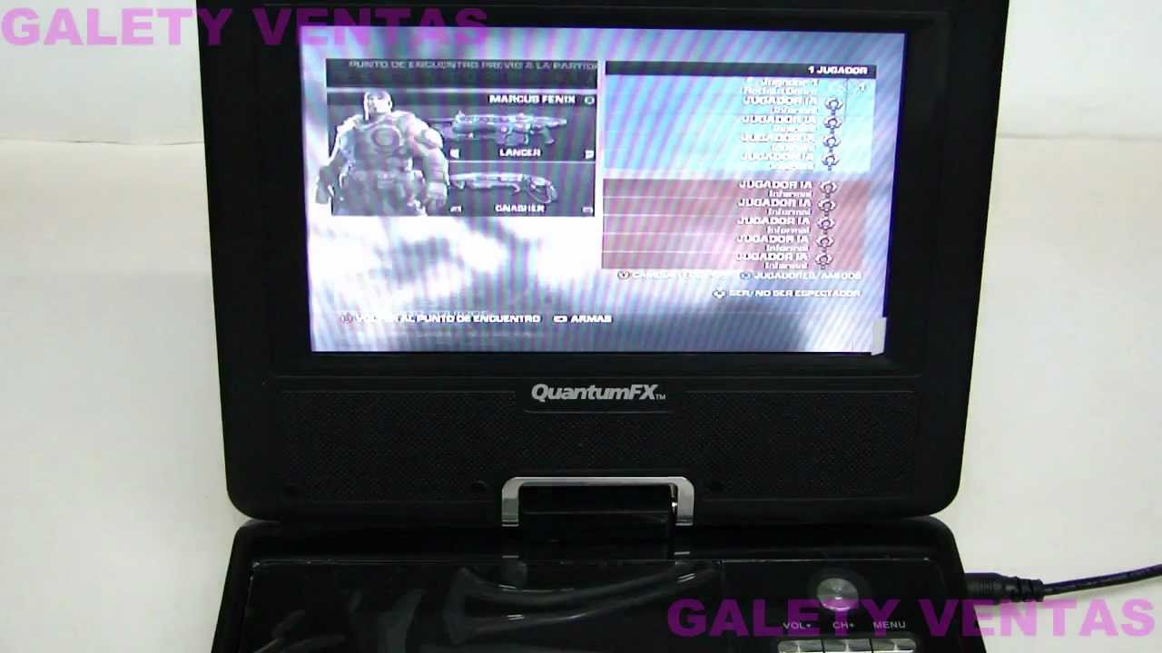 Dvd portatil quantum fx de 7 pulgadas