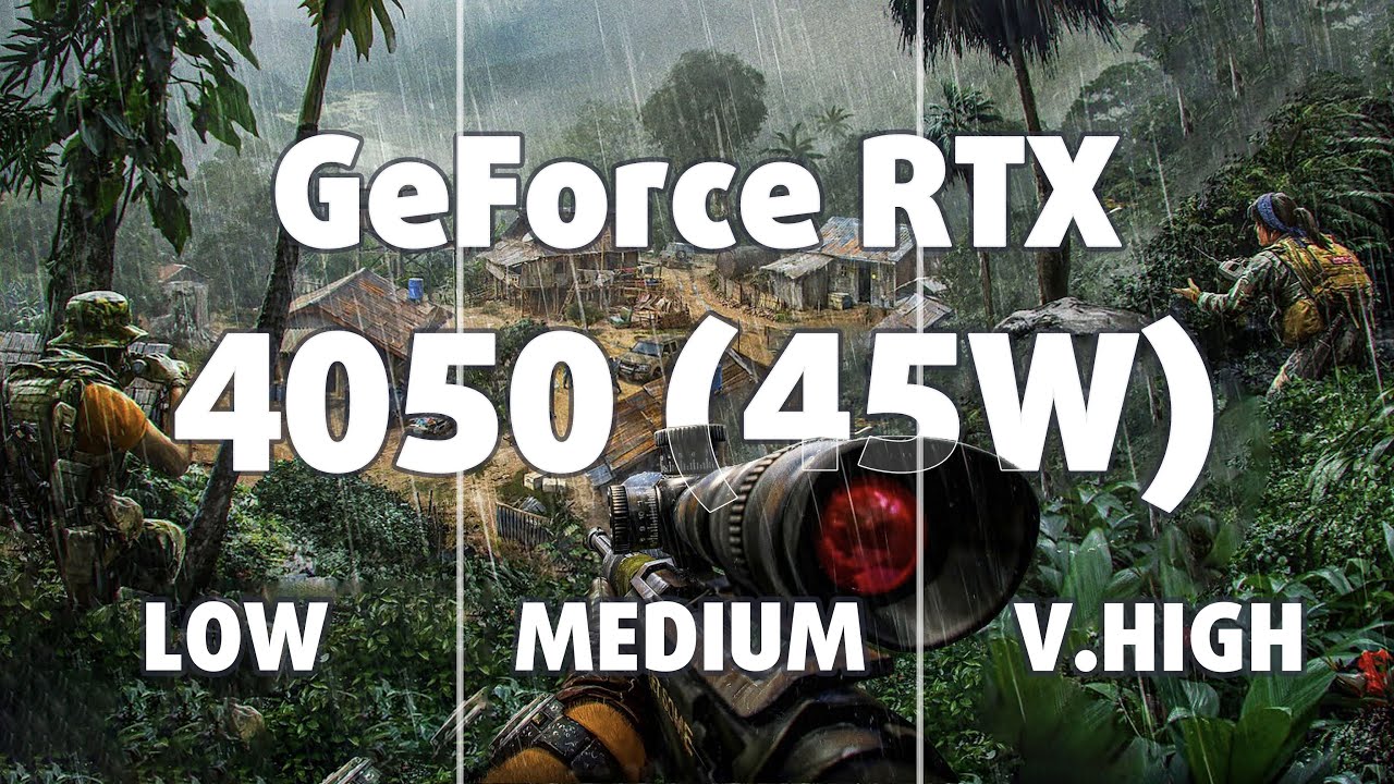 🎮 NVIDIA GeForce RTX 4050 [Laptop, 45W] - Far Cry 6 gameplay benchmarks (1080p)
