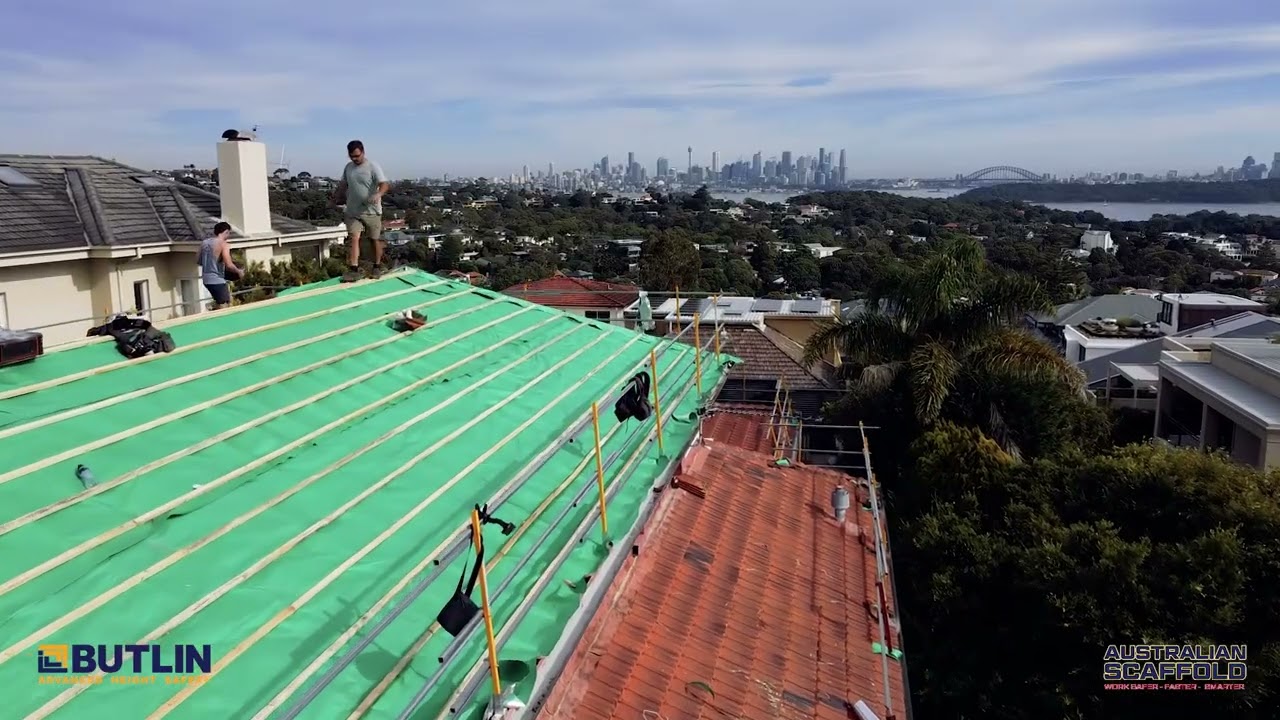 Safety Rail Edge Protection - Tile Roof Package for Reroofing