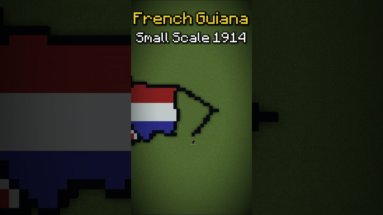 Part 12: 1914 French Guiana Small Scale #minecraftmaps #history #map #geography #guiana