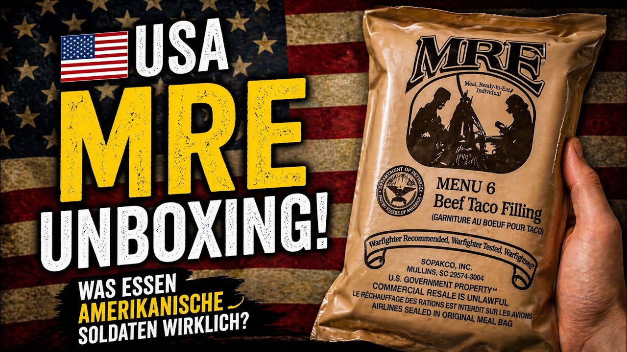 🇺🇸 US MRE Menü 6 – Was essen amerikanische Soldaten wirklich?“