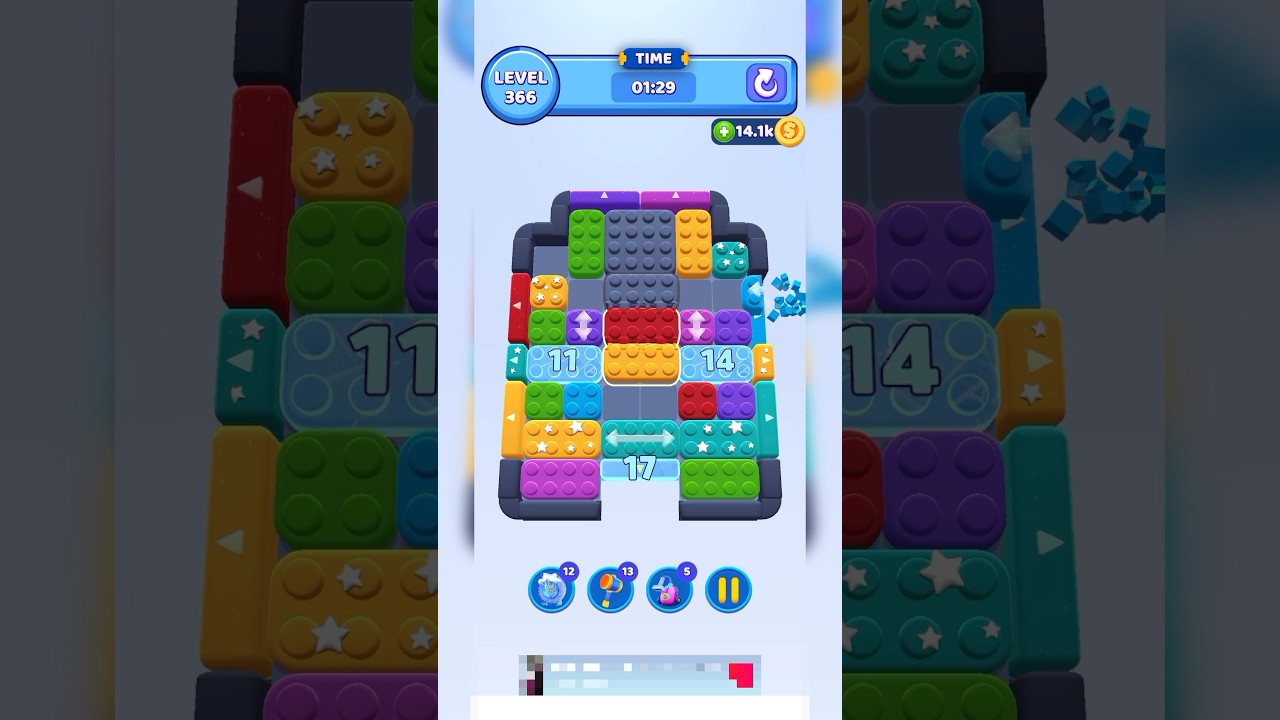 Color Block Jam : Level 366 Solution | Step-by-Step Guide| #games #gaming #funny #gameplay #puzzle