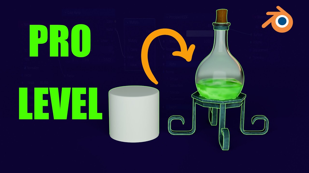 Stylized Glass Blender Node Setup