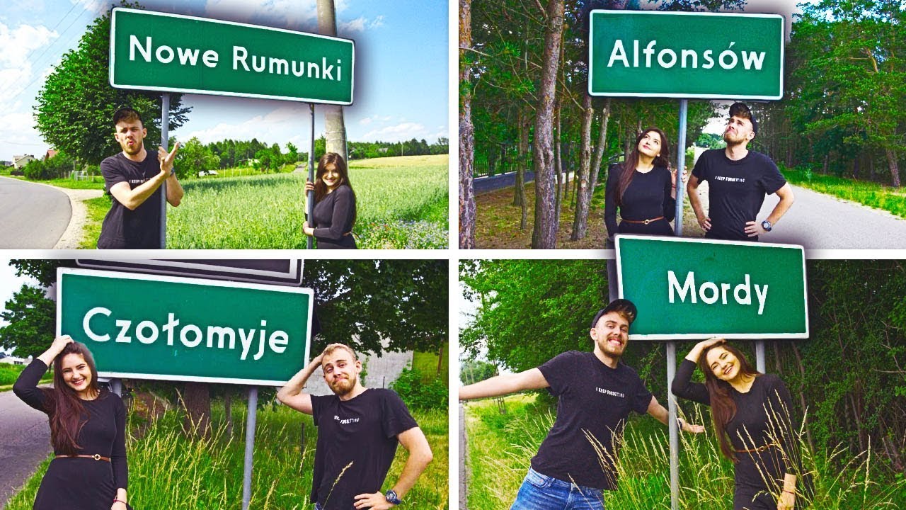 Odwiedzamy ŚMIESZNE MIEJSCOWOŚCI Z OLĄ